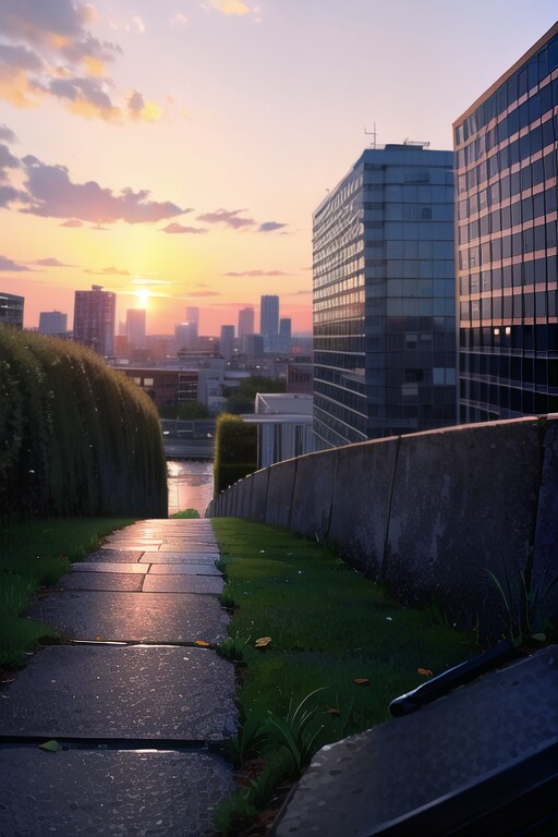 夕暮れ