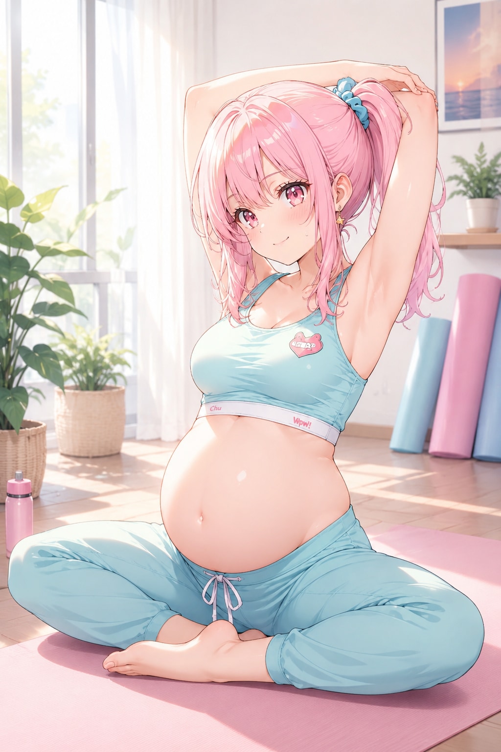 【ﾓｶﾛﾝ】初めてのマタニティヨガ‎(　˙ ؂ ˙　)
