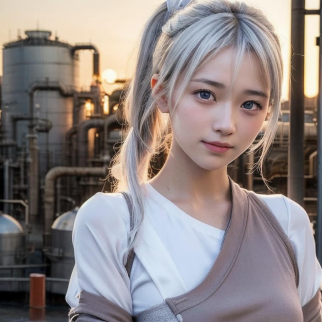 工場夕景大好きっ娘ちゃん