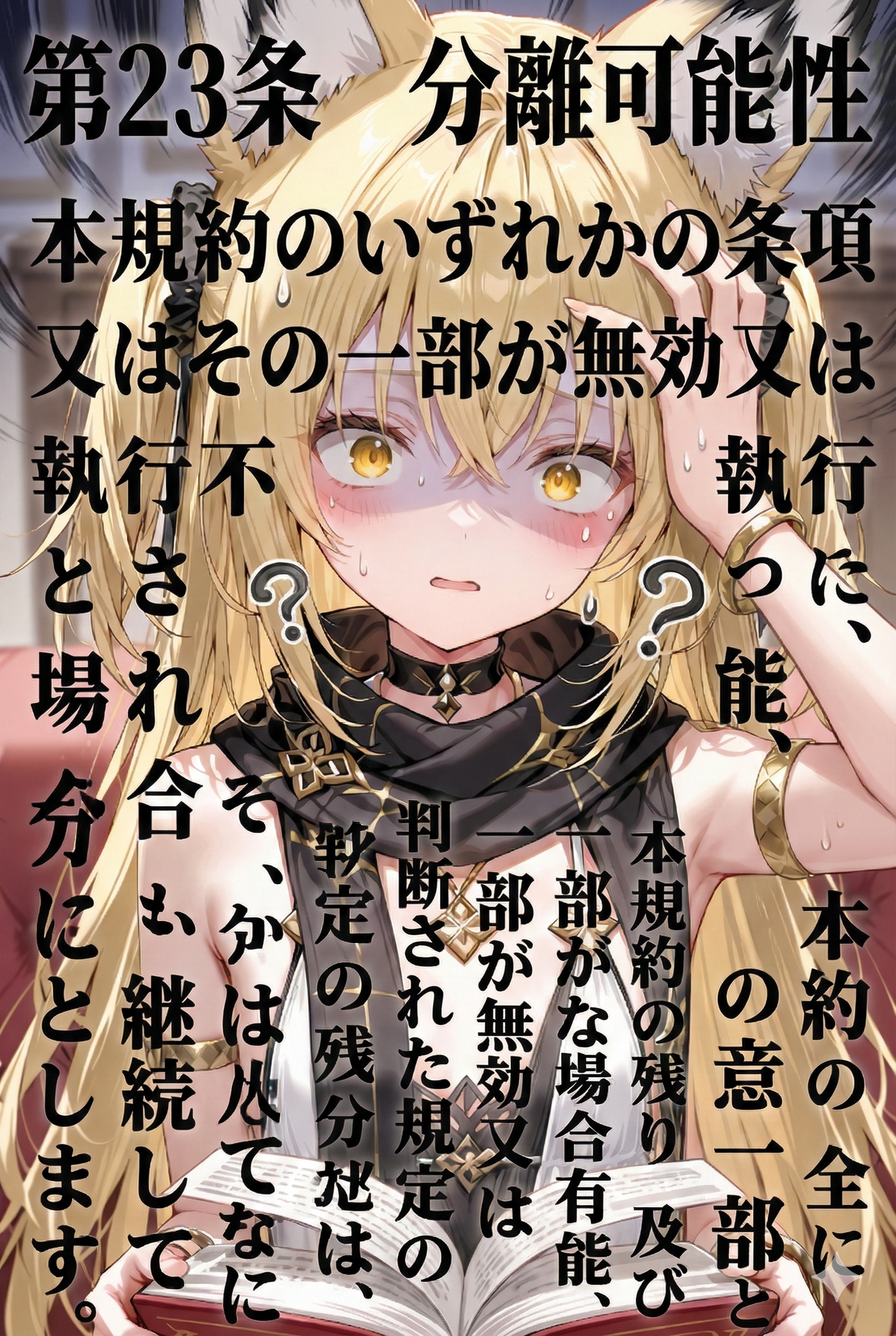 利用規約　最大の難所 | の人気AIイラスト・グラビア