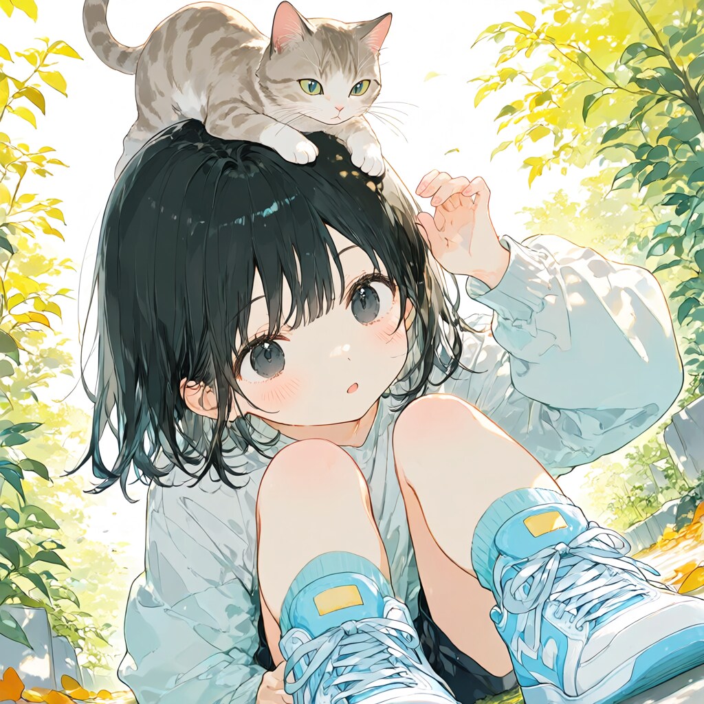 頭にのっけて | の人気AIイラスト・グラビア