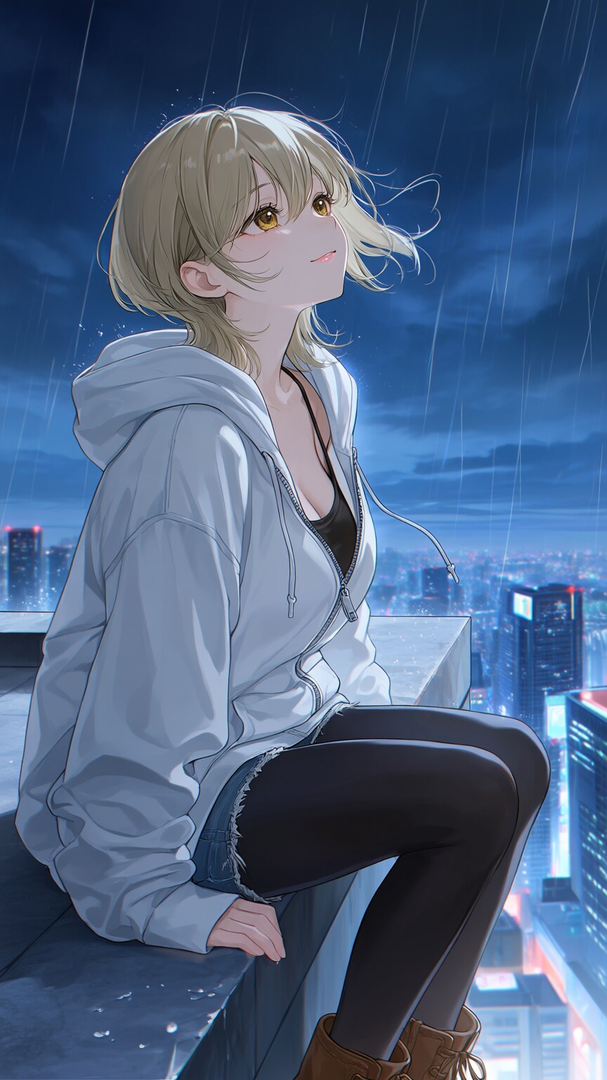 真夜中の雨