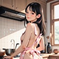 いろんなモデルで裸エプロン2 3枚目