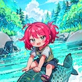 Riding upstream salmon 2枚目