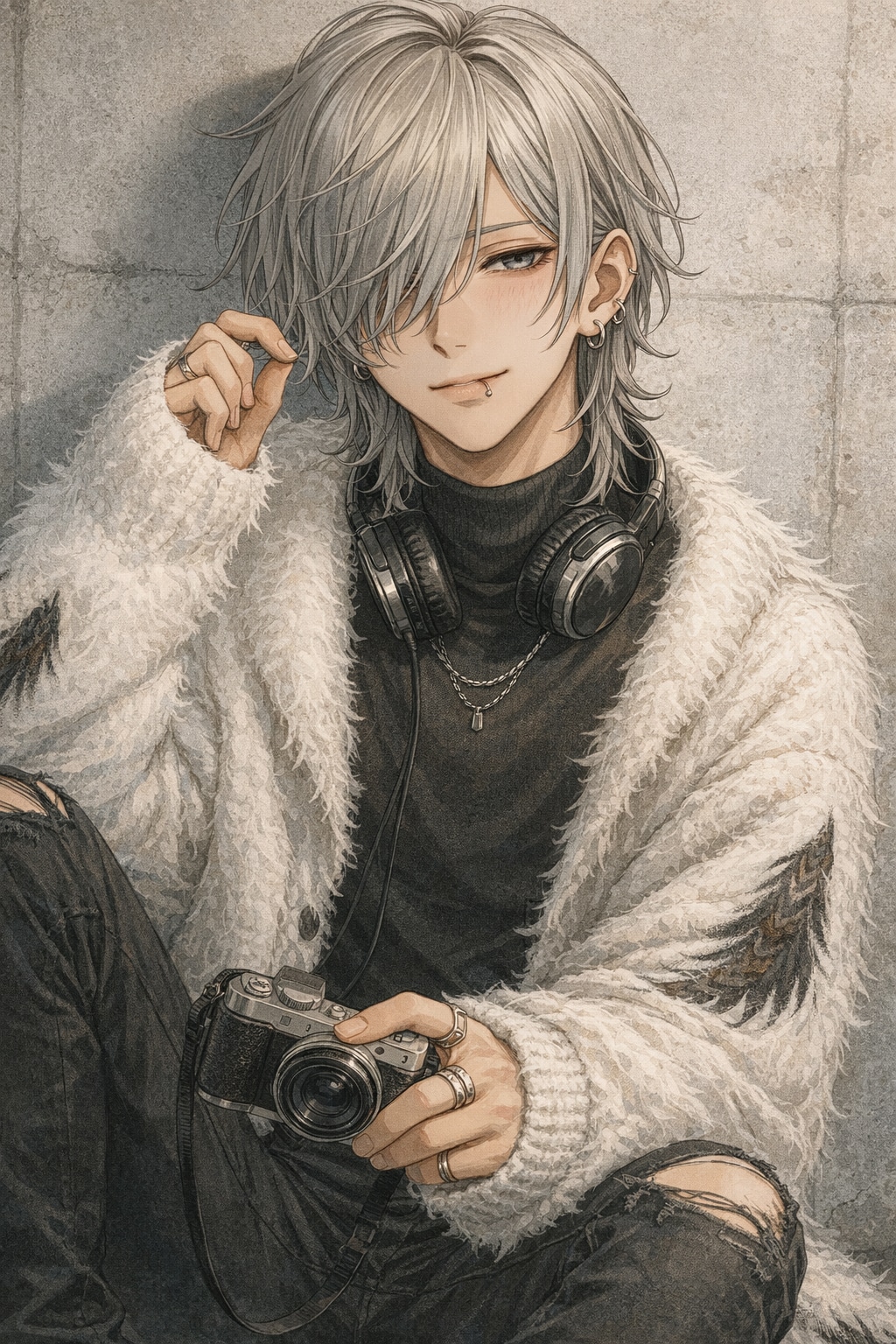 シマエナガ系男子×アビト | の人気AIイラスト・グラビア