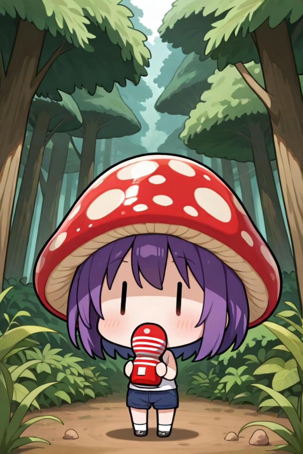 🍄の紫髪ちゃん