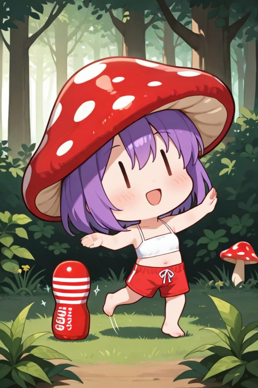 🍄の紫髪ちゃん