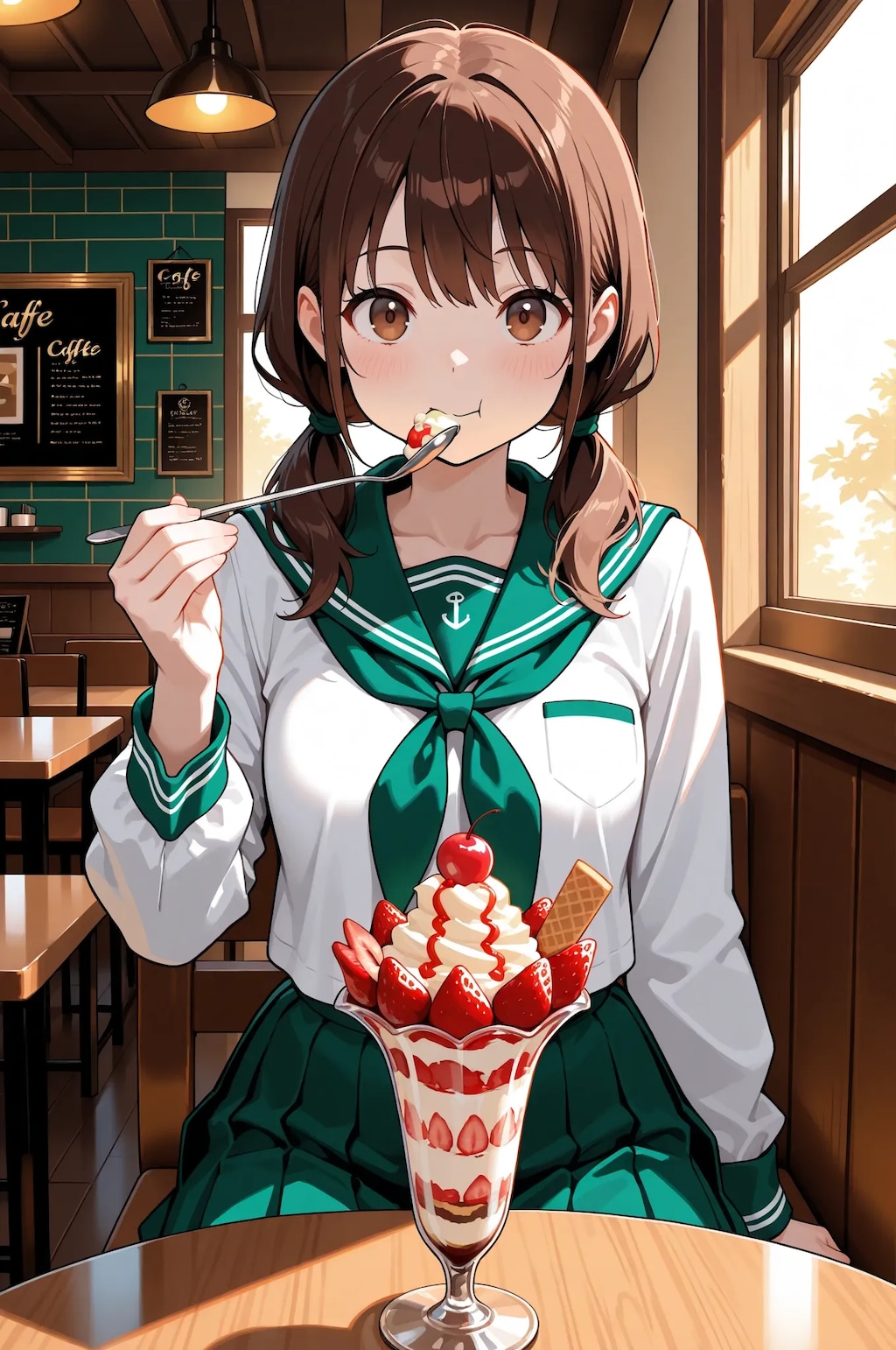 コナエミ In the cafe