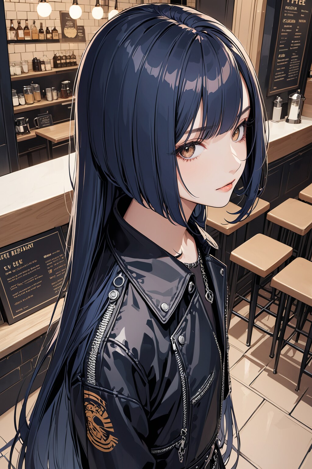 青い髪の子