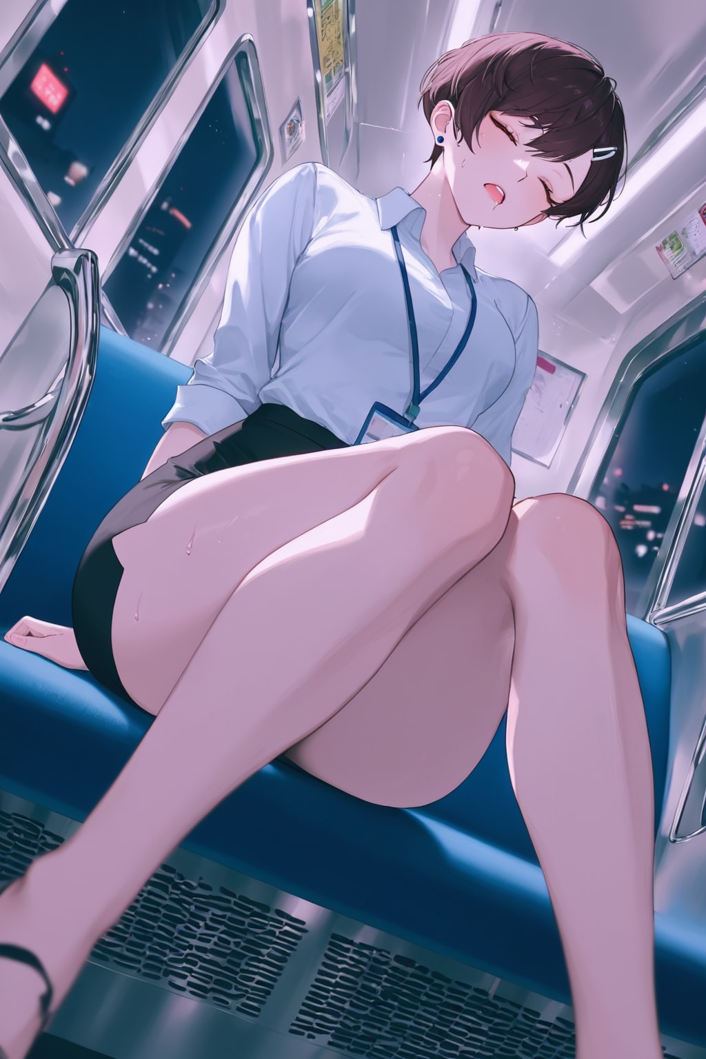 目の前のお姉さんの