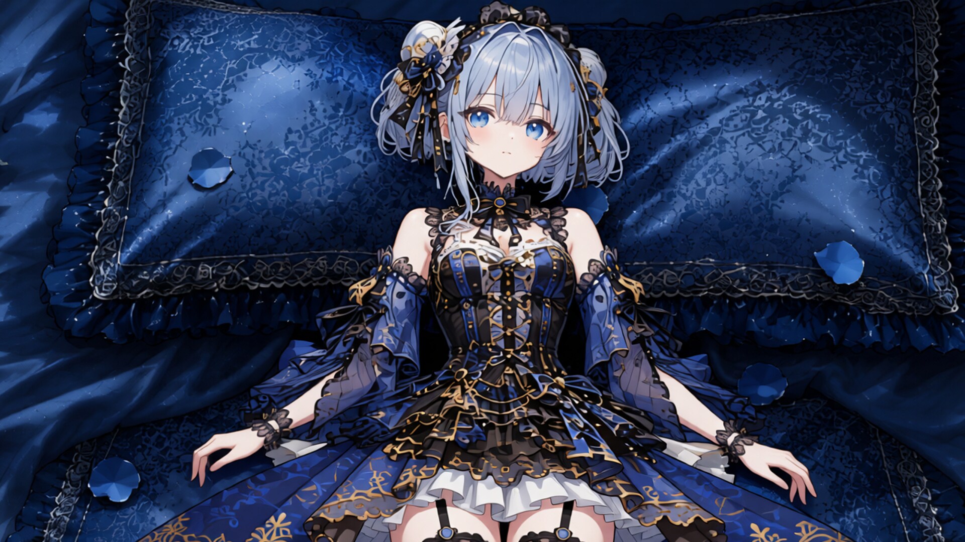 青髪少女とドレス　その1