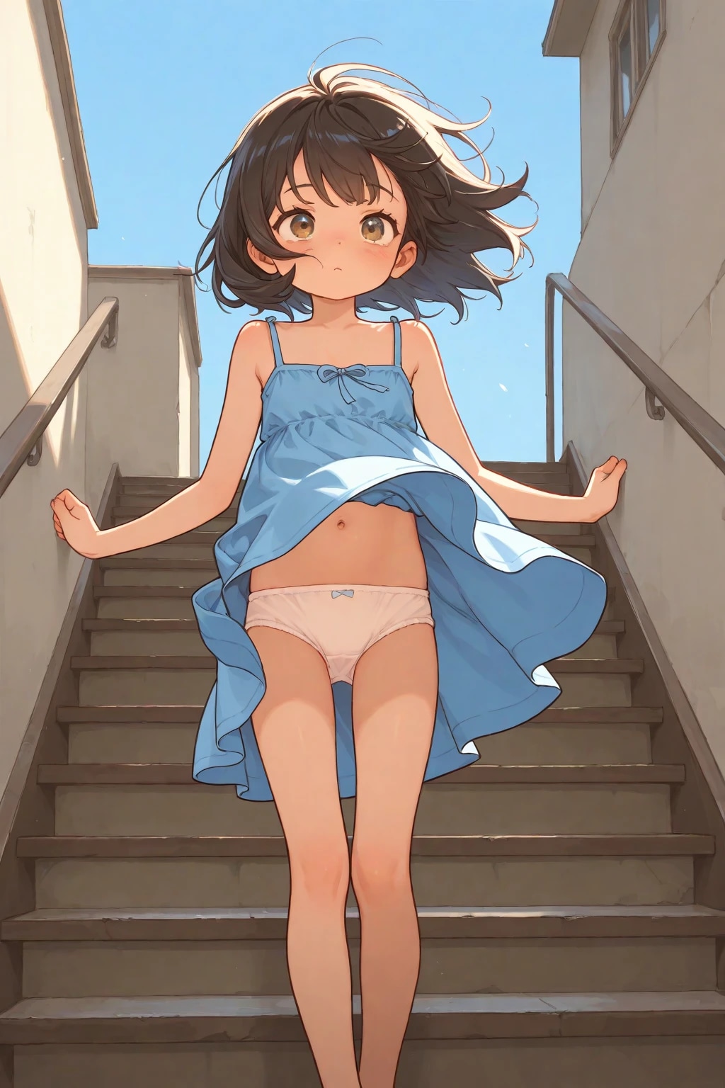 階段とスカート