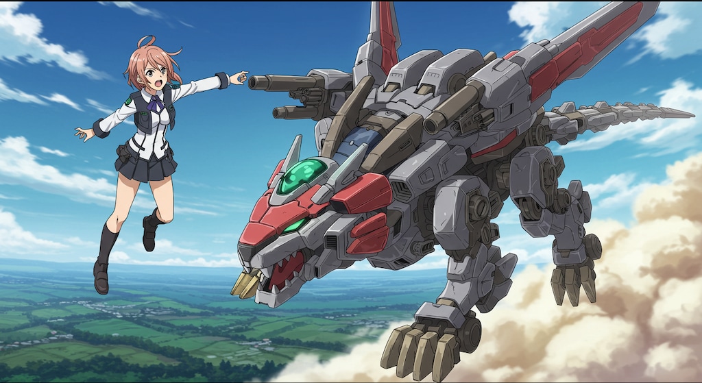 （架空アニメ）ゾ〇ドガールズ♪・・ライガーに恋する女の子達が主人公💖♪