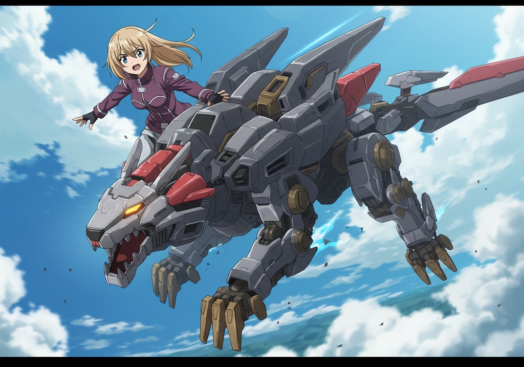 （架空アニメ）ゾ〇ドガールズ♪・・ライガーに恋する女の子達が主人公💖♪