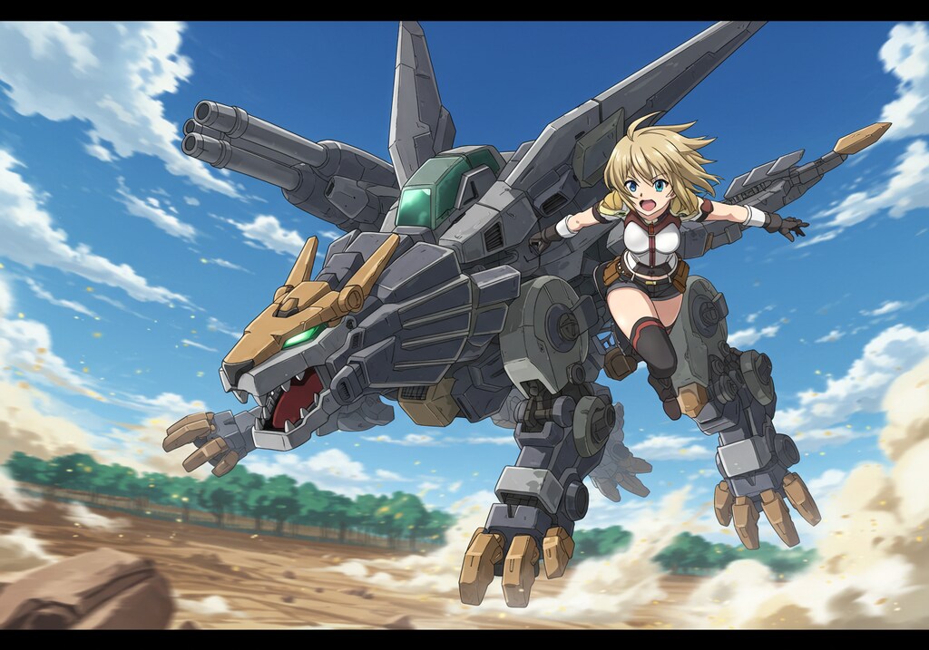 （架空アニメ）ゾ〇ドガールズ♪・・ライガーに恋する女の子達が主人公💖♪