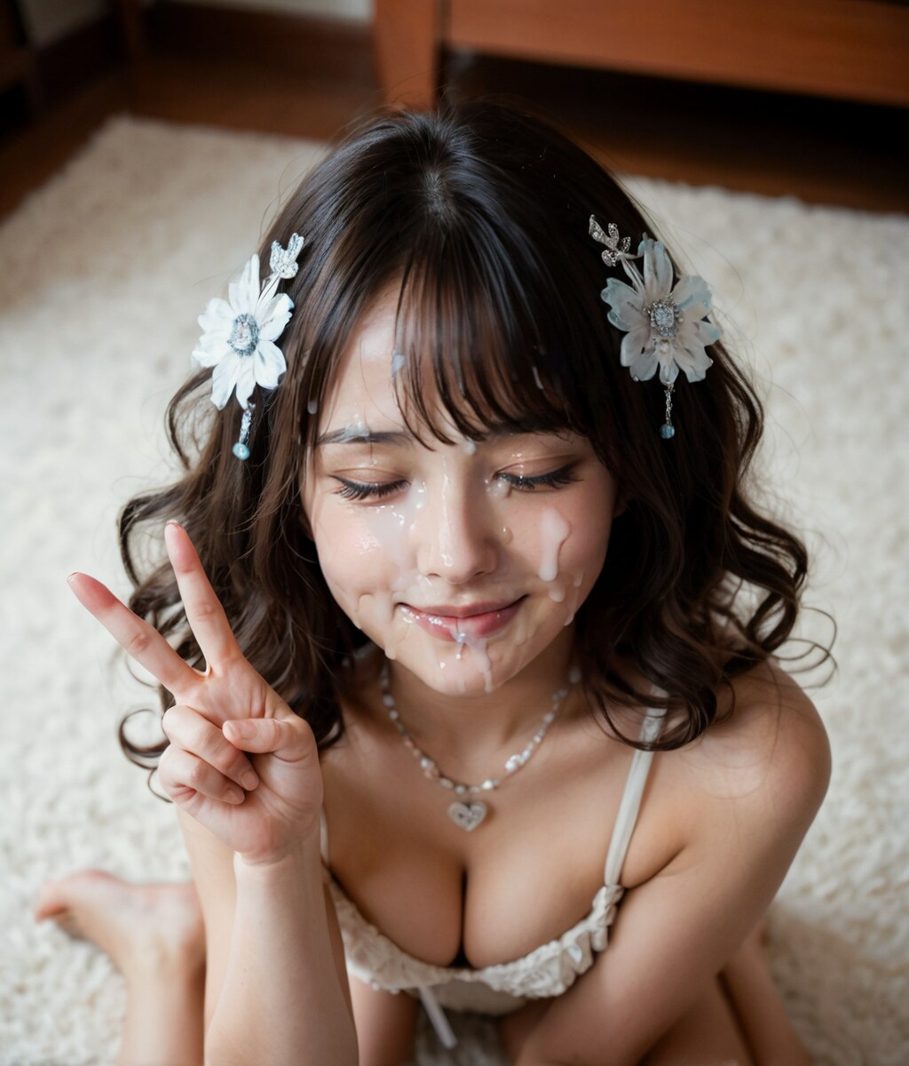 目を閉じたぶっかけ４