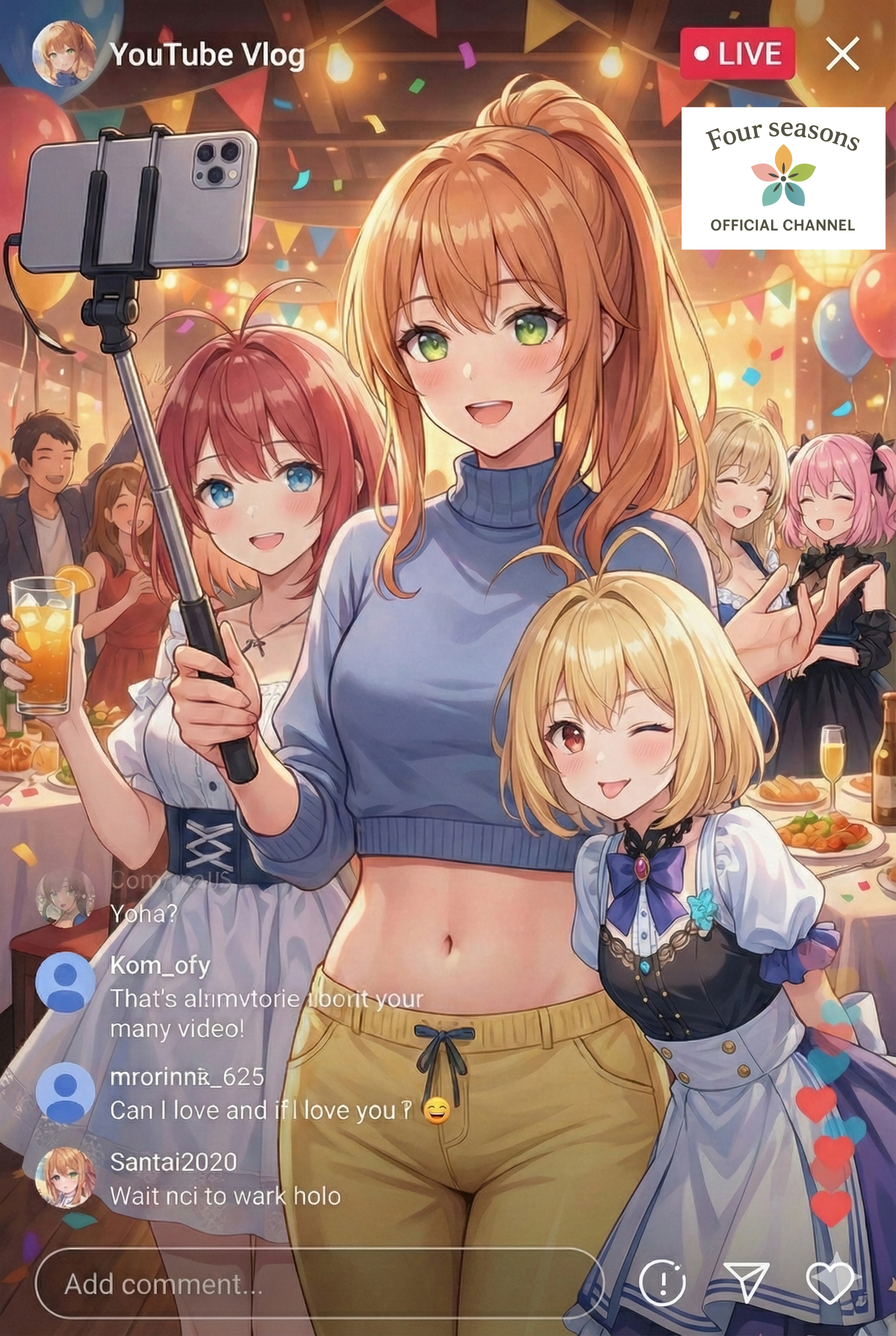 生配信だよ〜 | の人気AIイラスト・グラビア