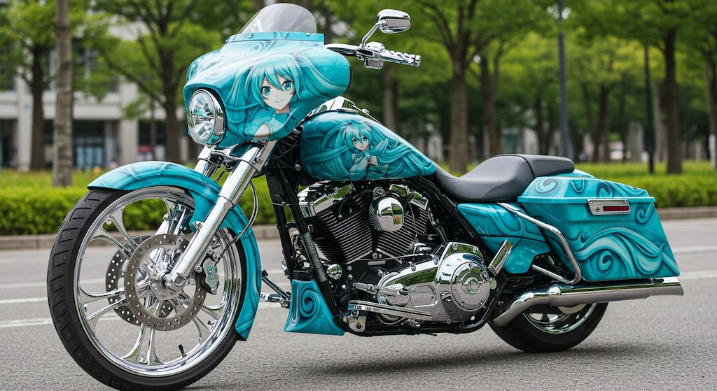 初音ミクハーレーダビッドソン