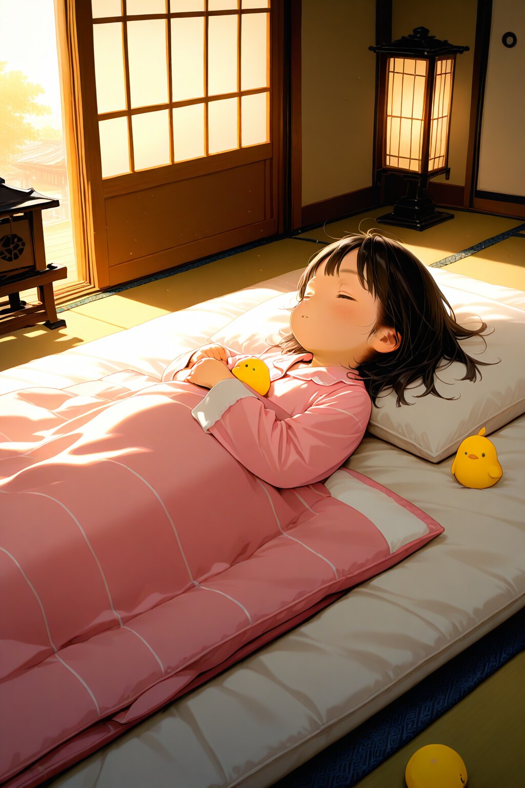 ひよことお昼寝