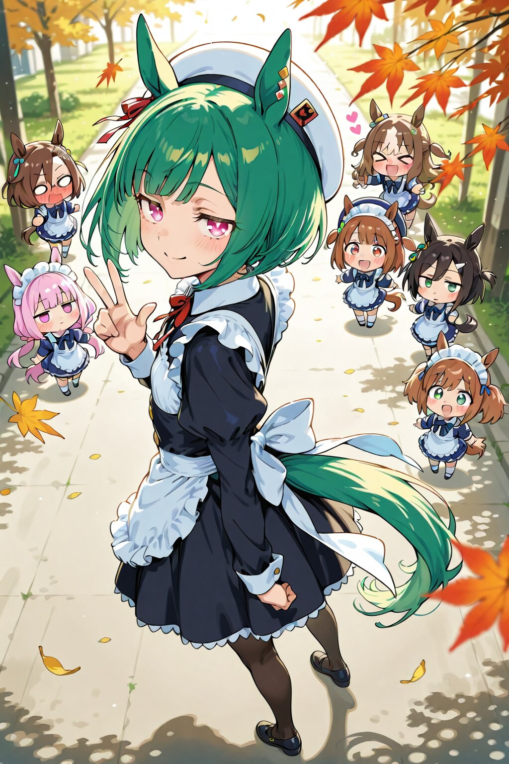 縦置き、メイドちびちゃん。