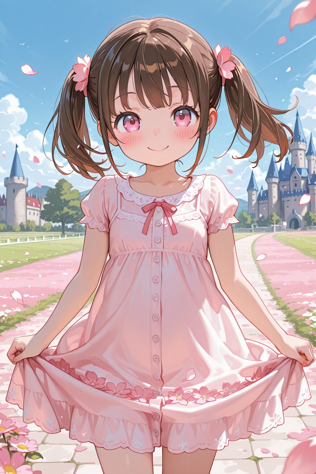 テーマパークに遊びにきた