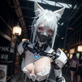 白狐お姉さん2085　人体機械化が進んだ世界② 5枚目