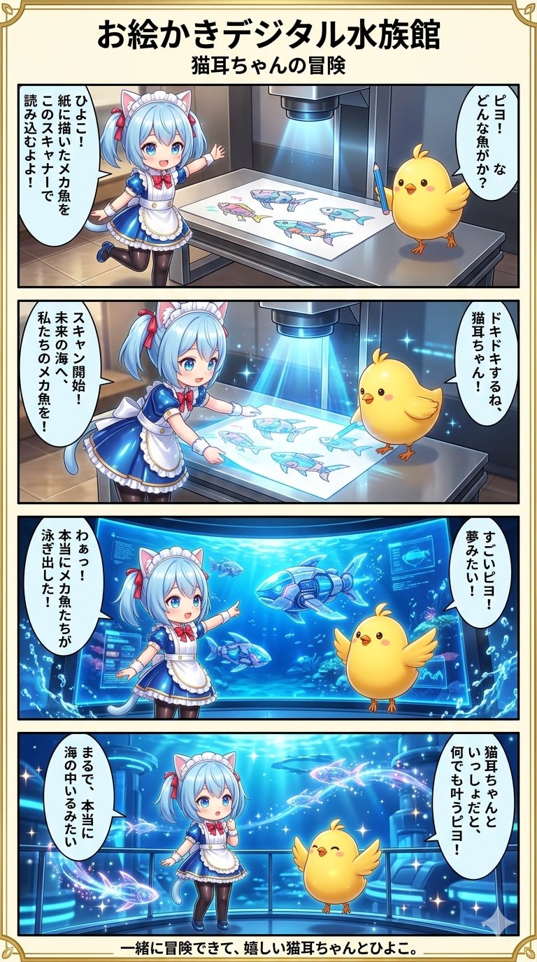 お絵かきデジタル水族館
