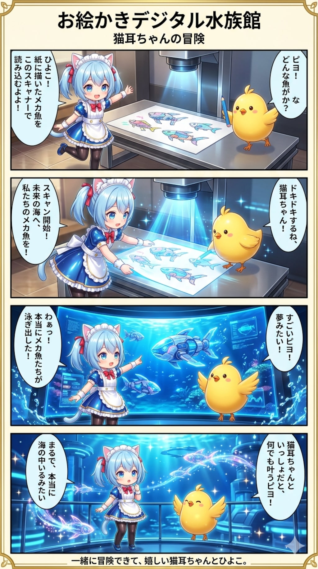 お絵かきデジタル水族館