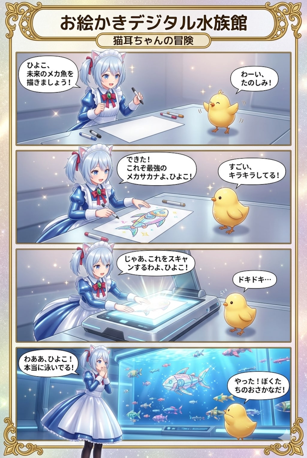 お絵かきデジタル水族館