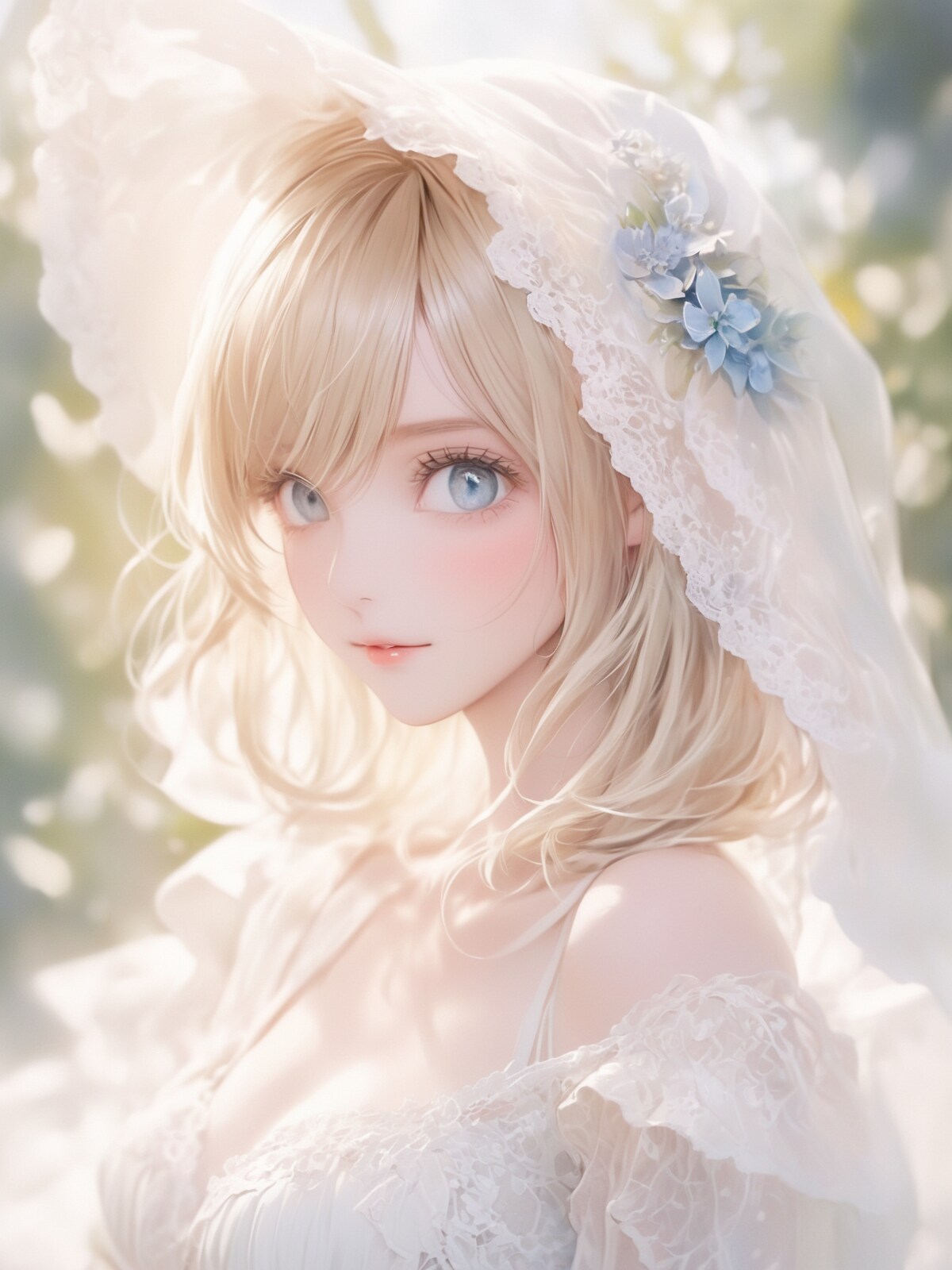 レースドレスのご婦人XL