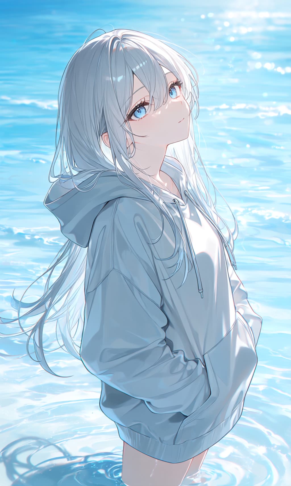水中に佇む少女②