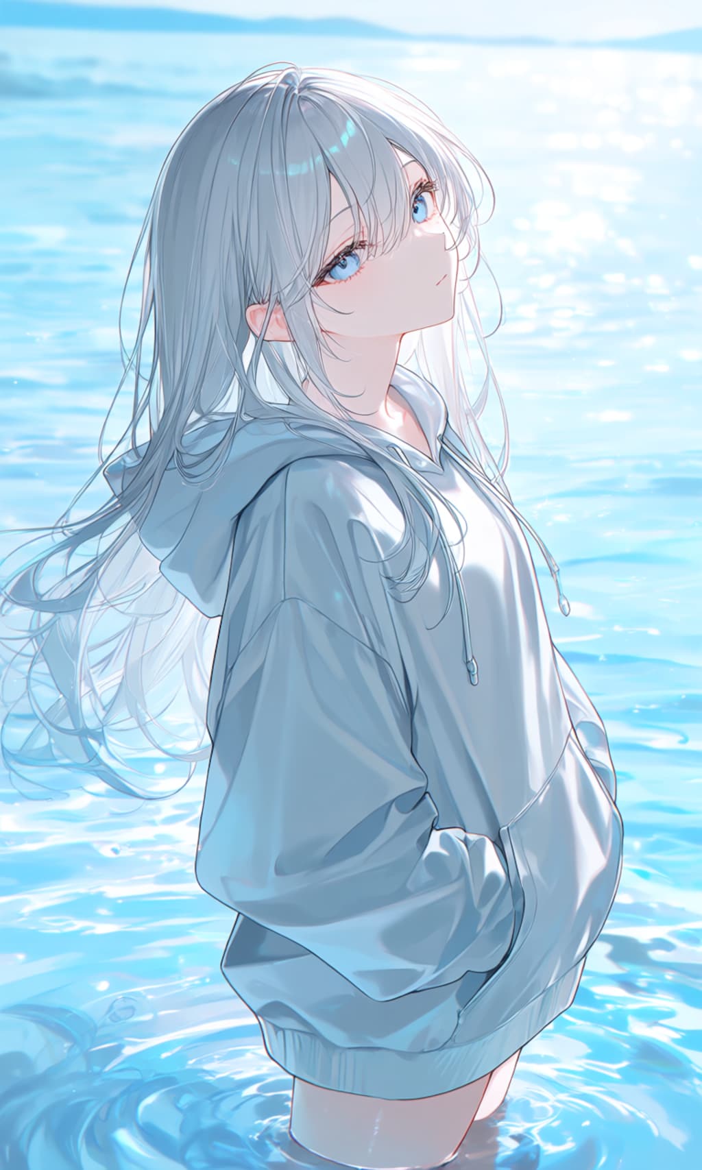 水中に佇む少女②