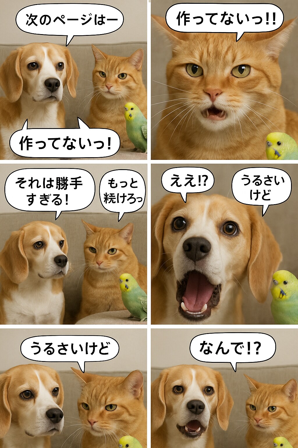 いぬとねこといんこ9