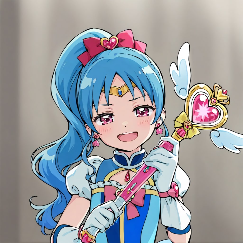 青いポニーテールの魔法少女5