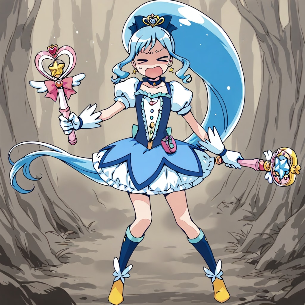 青いポニーテールの魔法少女5