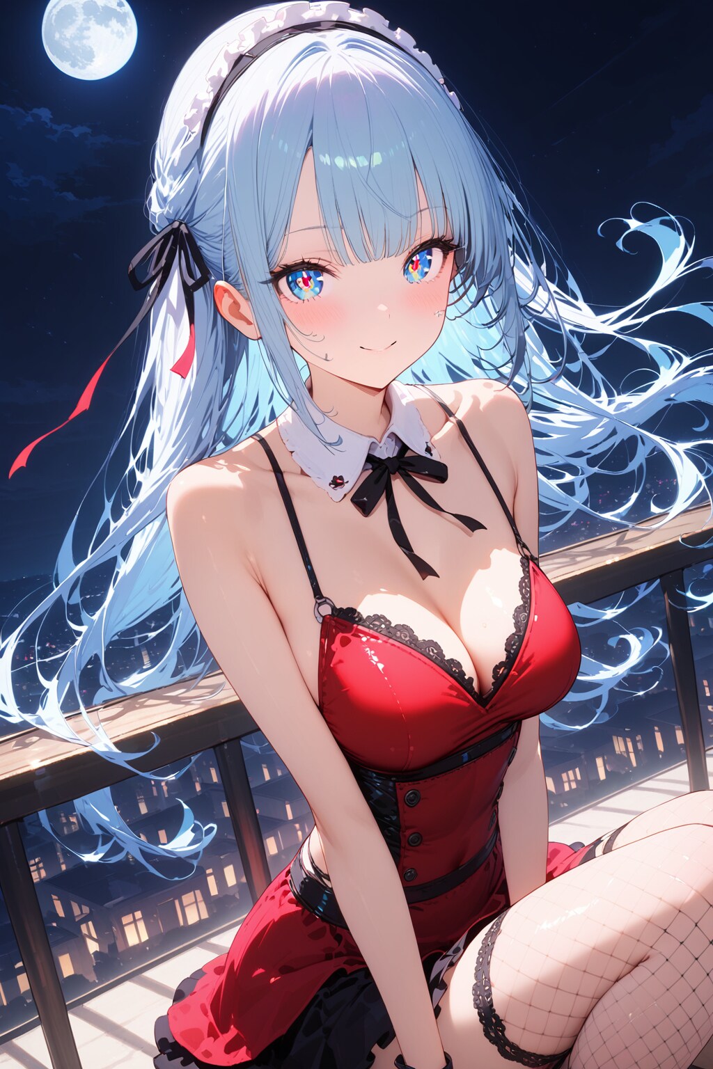 網タイのバニーちゃん