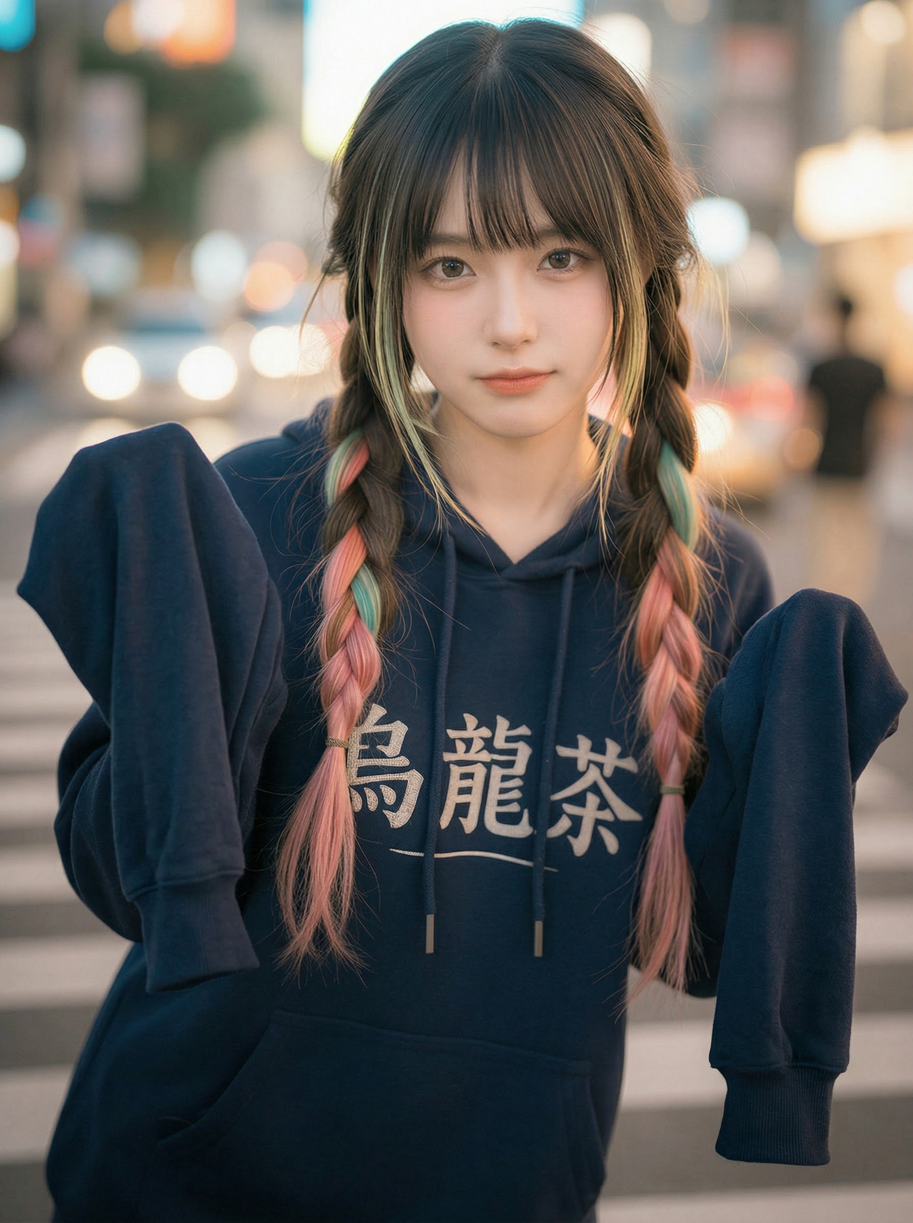 ブカブカ袖パーカー