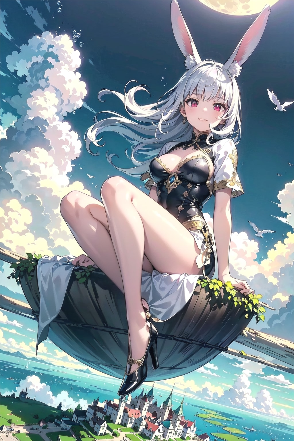 ぷかぷか浮いてるのです🐰🎶