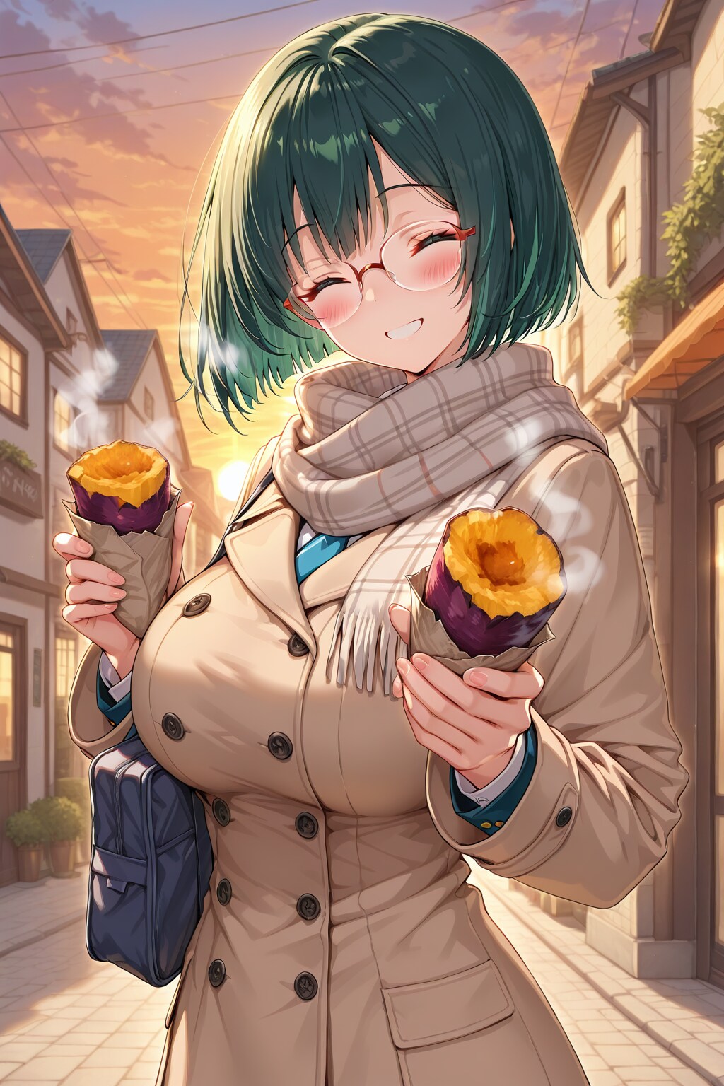 はい、はんぶんこね