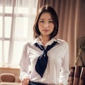 昔の制服着てみた2 2枚目
