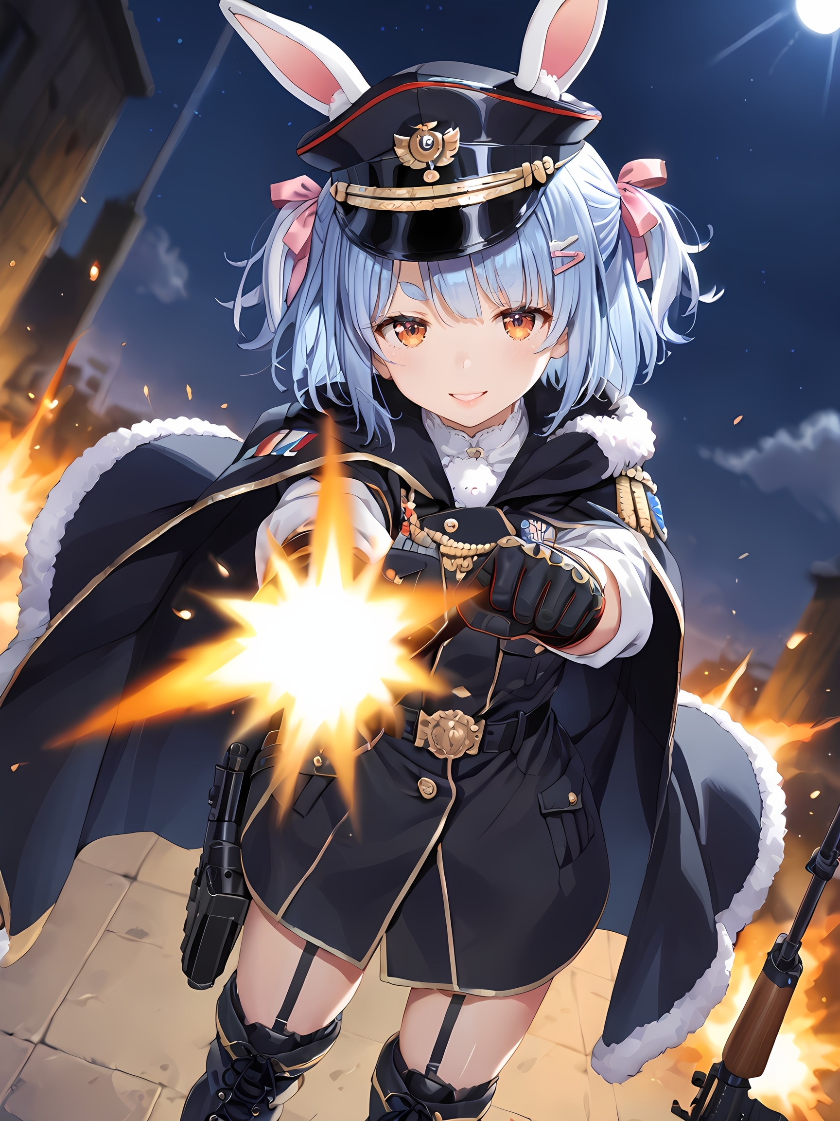 【兎田ぺこら】世界一ミリタリーが似合う兎【軽量版】 | の人気AIイラスト・グラビア