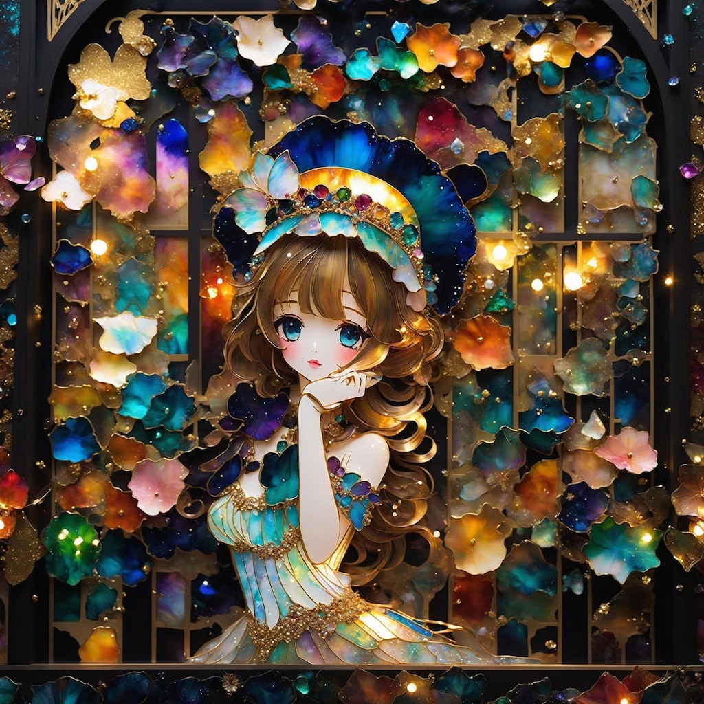 アルコールインキアートの世界に溶けて