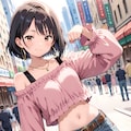 へそ出しオフショル 2枚目