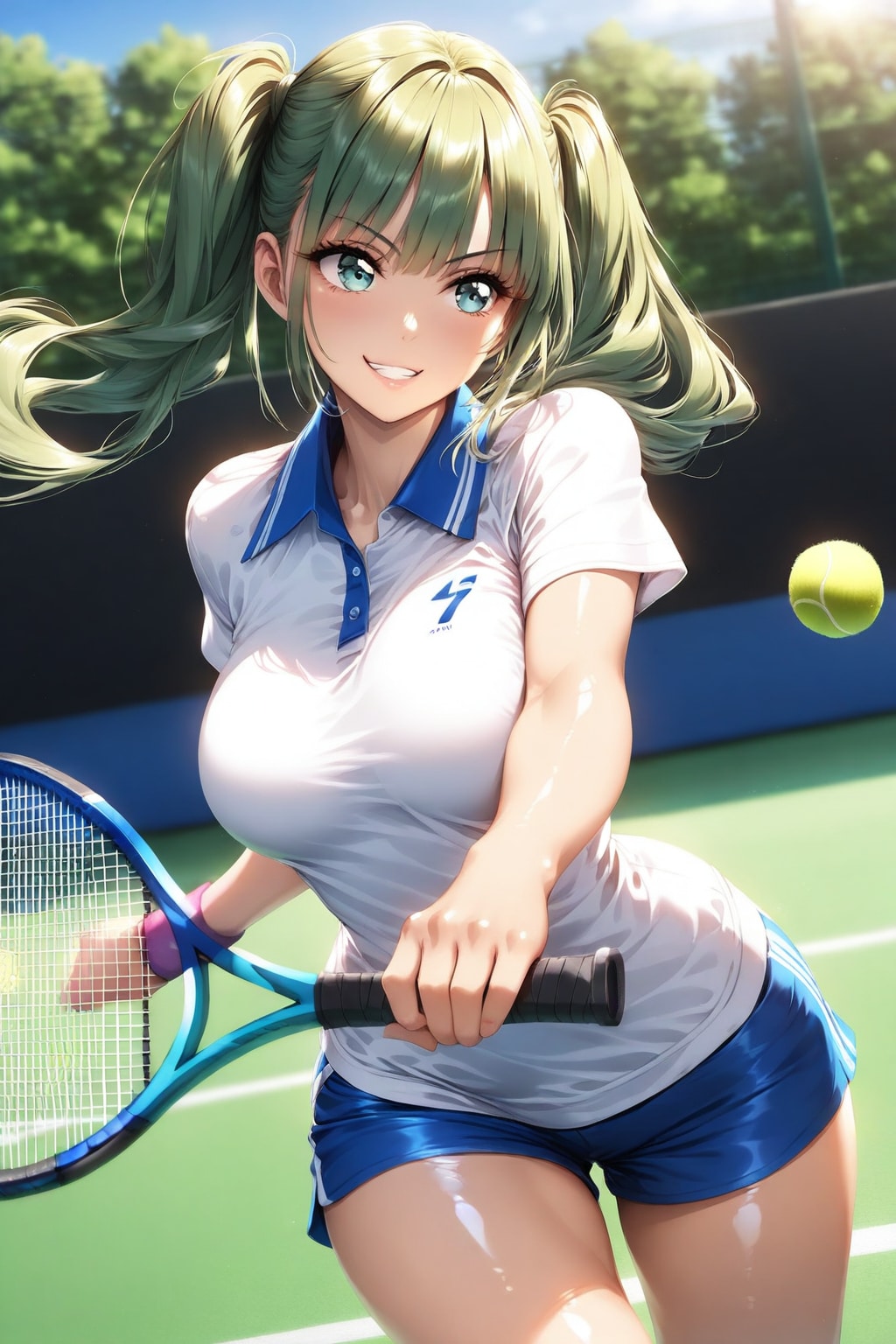あおいはテニスも得意なんだから‼️