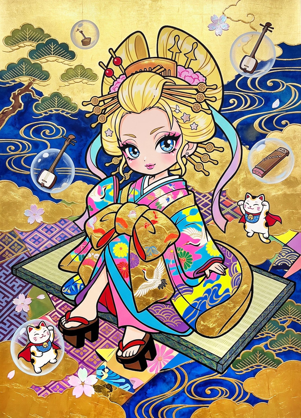 金髪の花魁