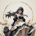 maid wielding a sword 9枚目