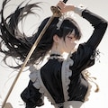 maid wielding a sword 2枚目