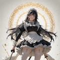 maid wielding a sword 6枚目
