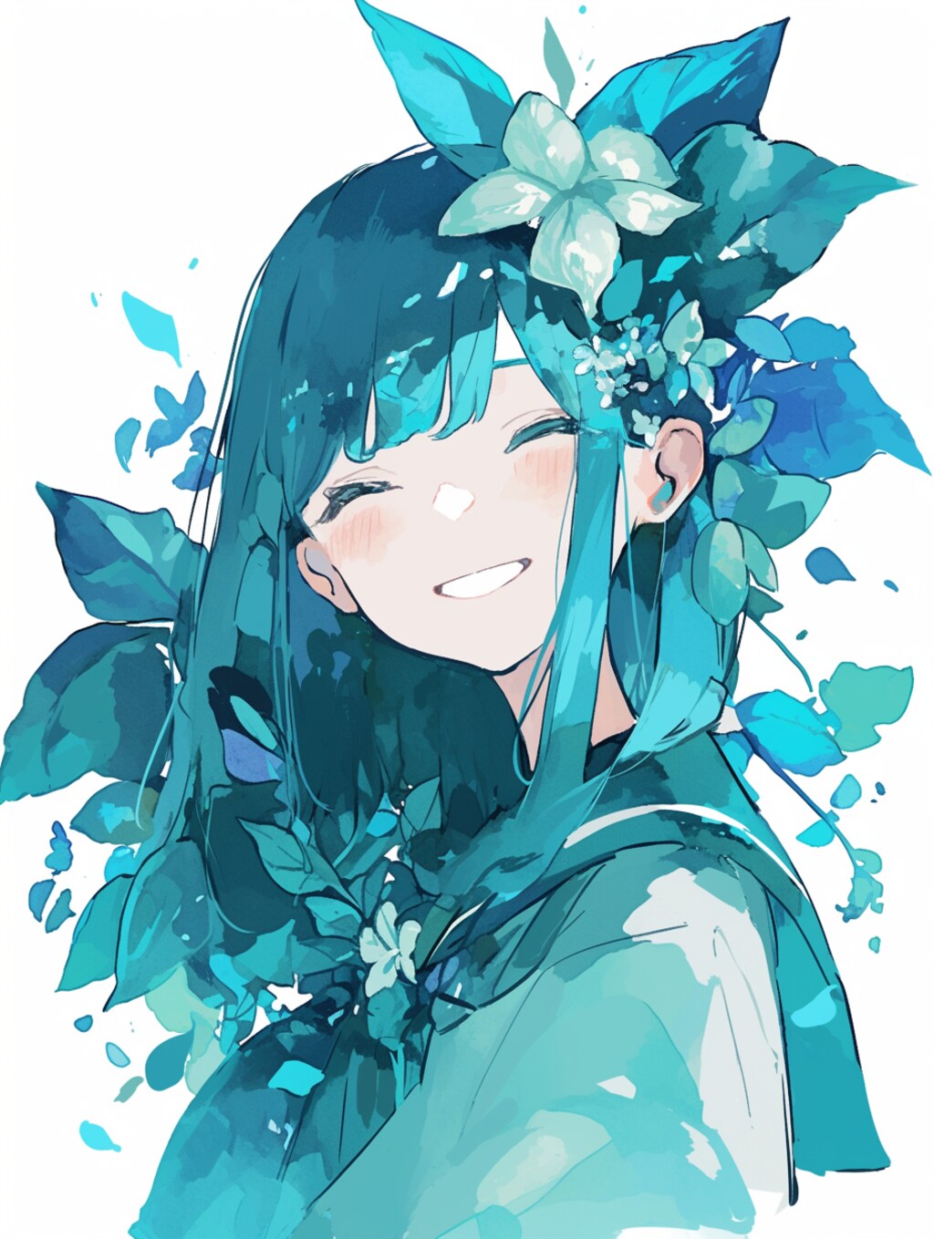 君の笑顔は花のよう