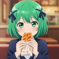 ちよるちゃんに焼きそばパンを食べてもらいました 3枚目